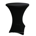 Minorista de lectores Black Cocktail Round Banquet Party Wedding Spandex Cubierta